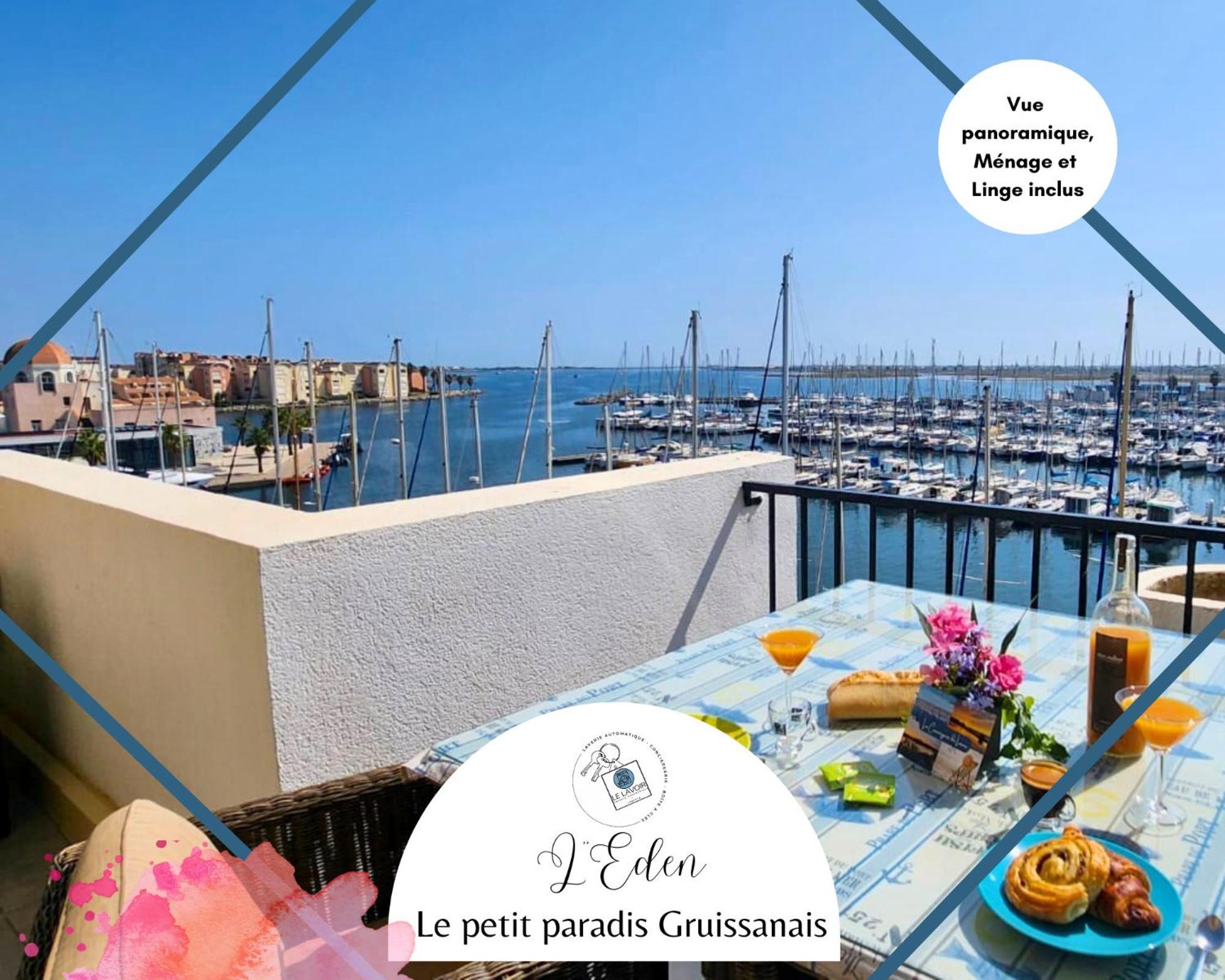 L'Eden - Vue Magnifique Sur Le Port, Les Chalets & La Mer - Gruissan Exteriér fotografie